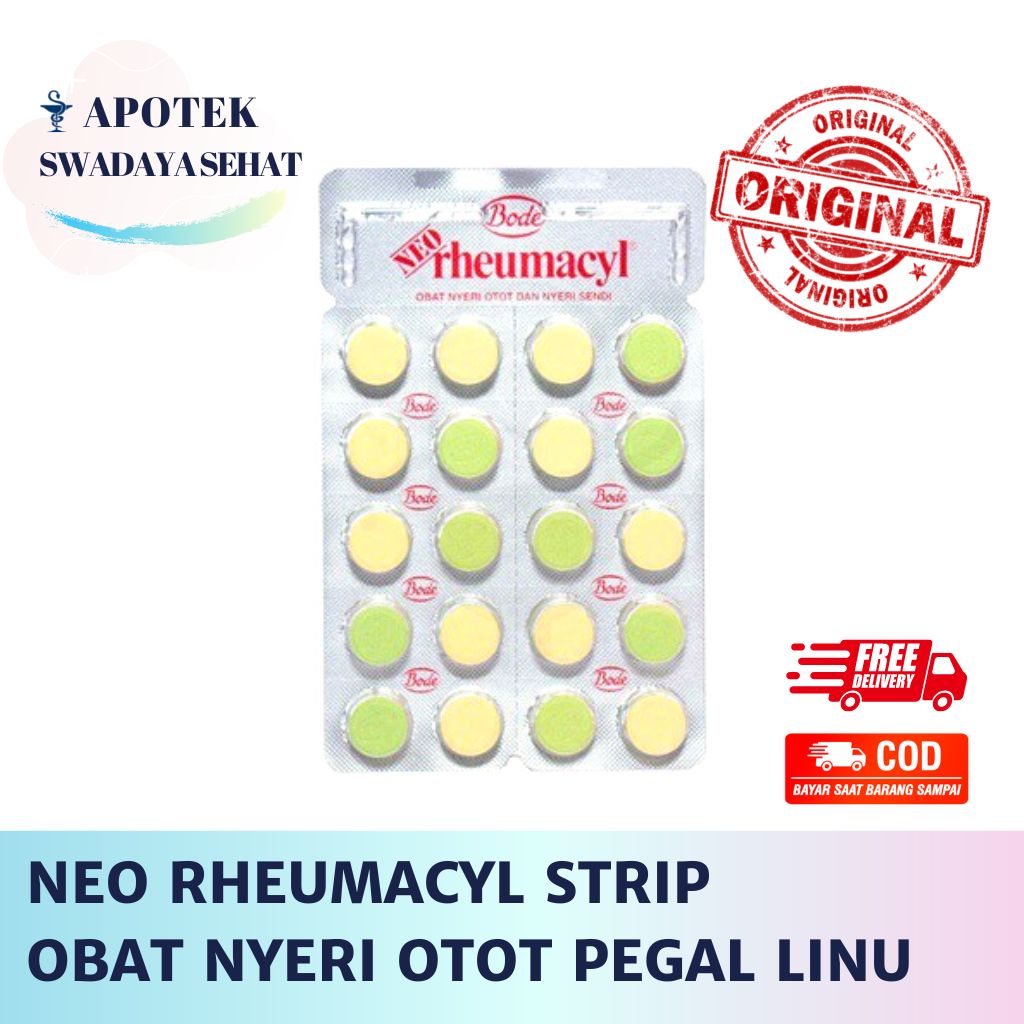 NEO RHEUMACYL Strip - Obat Nyeri Otot Pegal Linu Neoremasil NeoRheumacyl Neoremacyl 20 10 Tablet