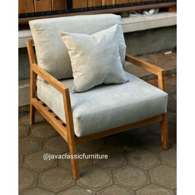 KURSI TERAS JOK SCANDINAVIA,KURSI SANTAI VINTAGE JATI