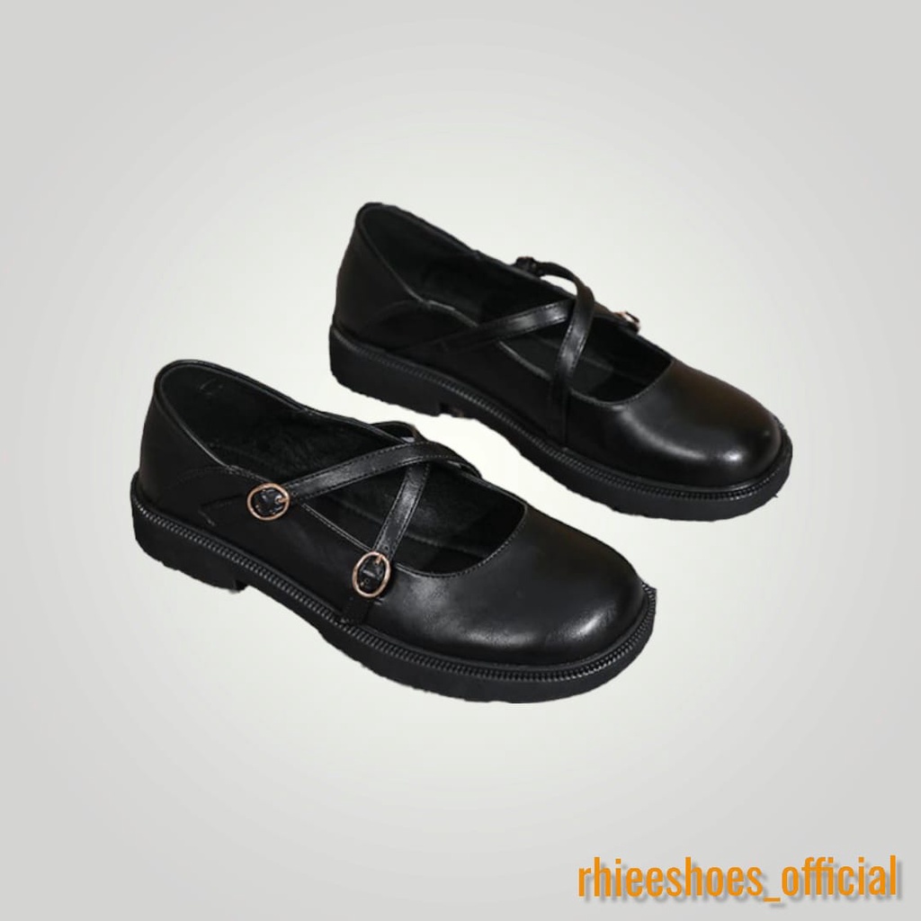 Sepatu Wanita Mary jane / Gesper Silang Dof URAKA RH 020