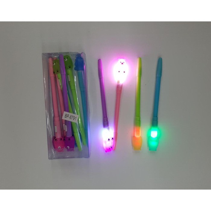 

PULPEN LAMPU BERUANG 8791 | BALLPOINT FANCY KARAKTER