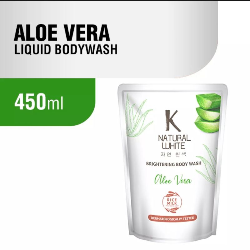 K NATURAL WHITE Body Wash 450 ml All Varian | Sabun Mandi Cair Liquid Body Wash murah terlaris