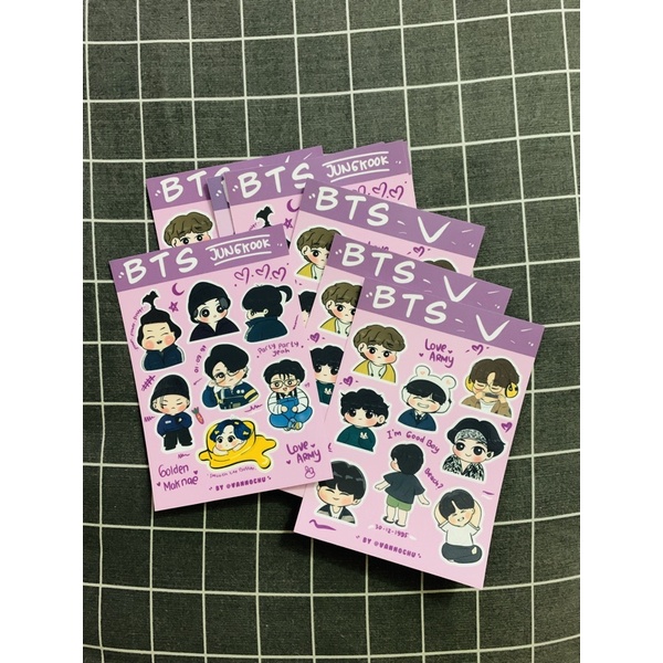 STICKER CHIBI V JK BTS