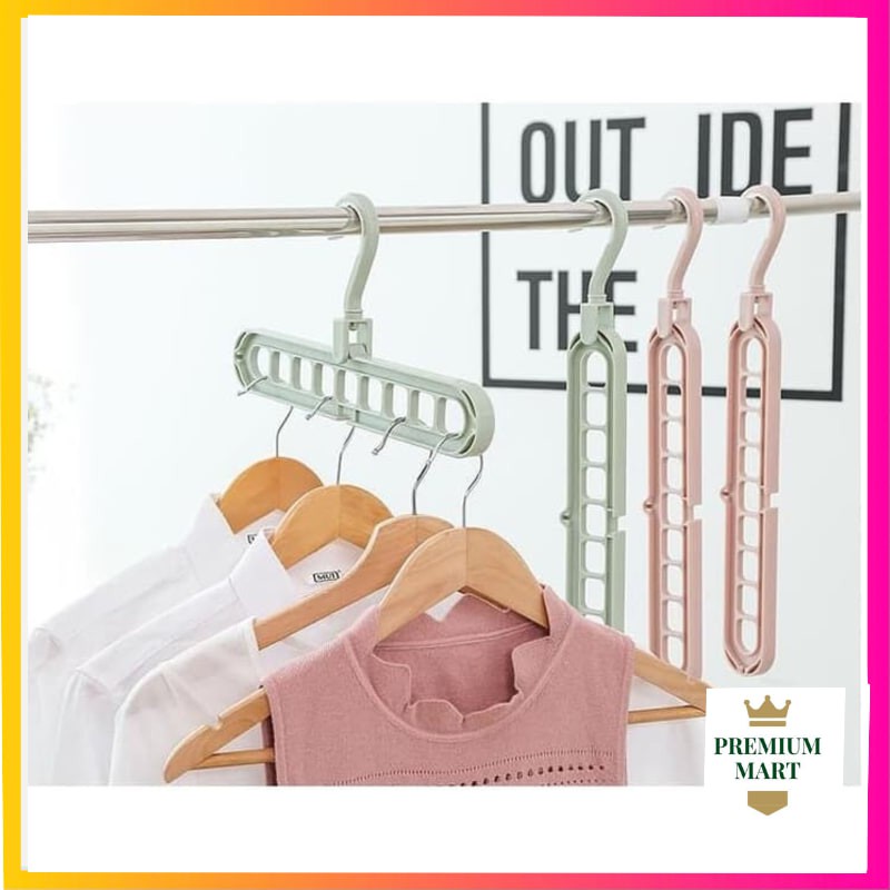 Magic Hanger Instan Gantungan Baju Lemari Pakaian Wonder Hanger 9 in 1 Ajaib [pm]