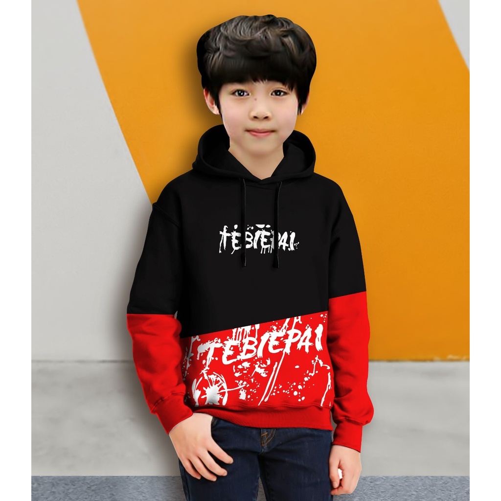 Hoodie Anak Tebiepai Anak Gaming Bahan Fleece Tebal /Jaket Anak Laki Laki/Jaket Anak Terbaru/4-11 TAHUN(FLAVA_STORE)