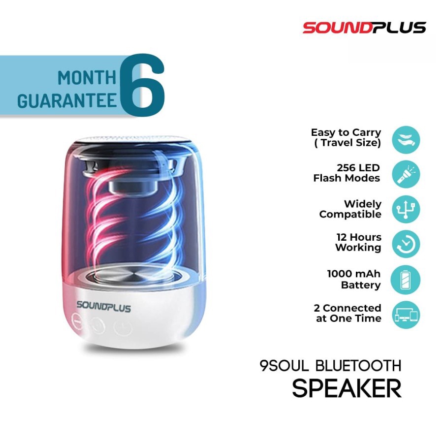 DnS_Home - Soundplus 9Soul - Speaker Bluetooth Led 5W / Portable Speaker