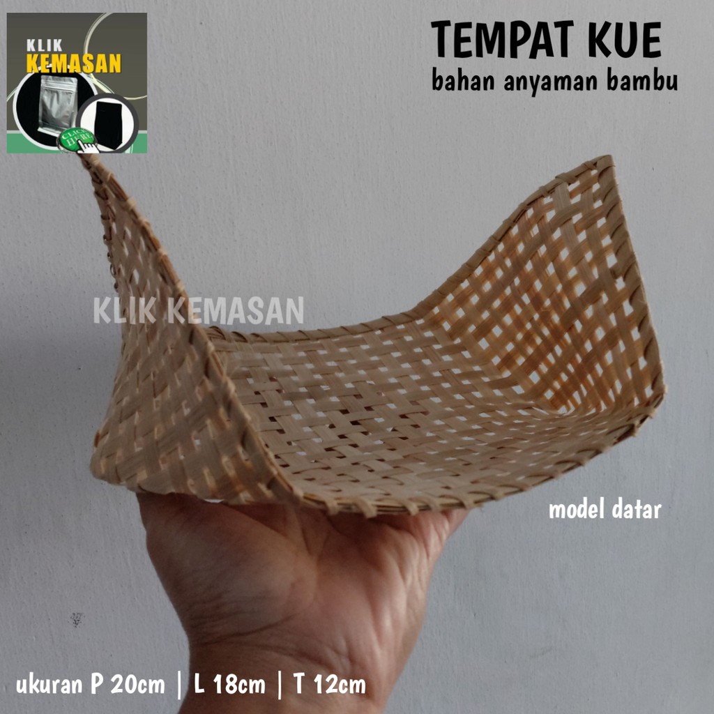 TEMPAT KUE BUAH KERANJANG BUAH | PINCUK BESEK ANYAMAN BAMBU