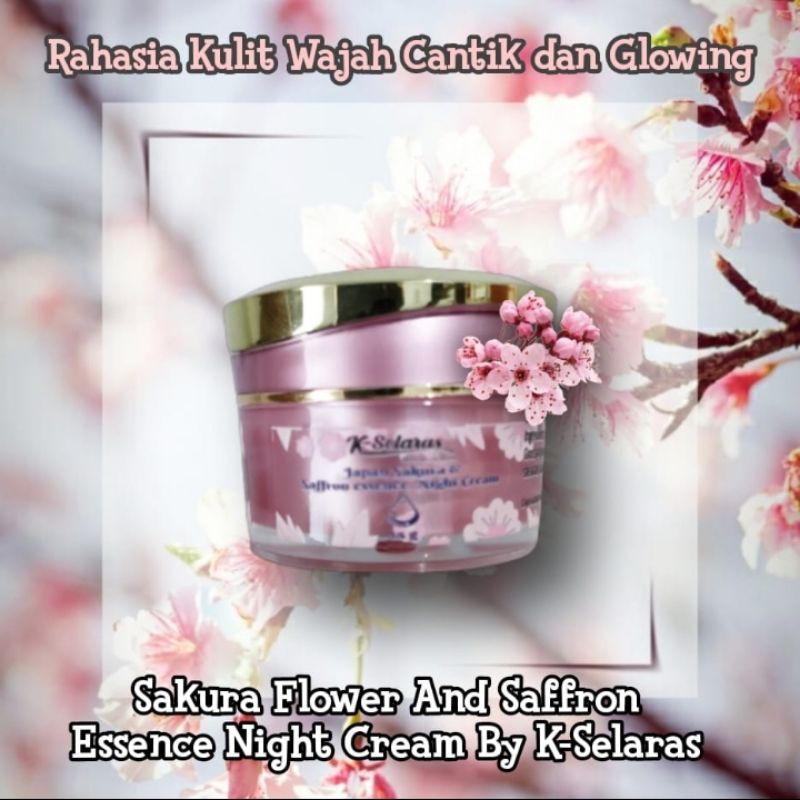 Night cream K-Selaras / krim malam Safron Kanaka Selaras