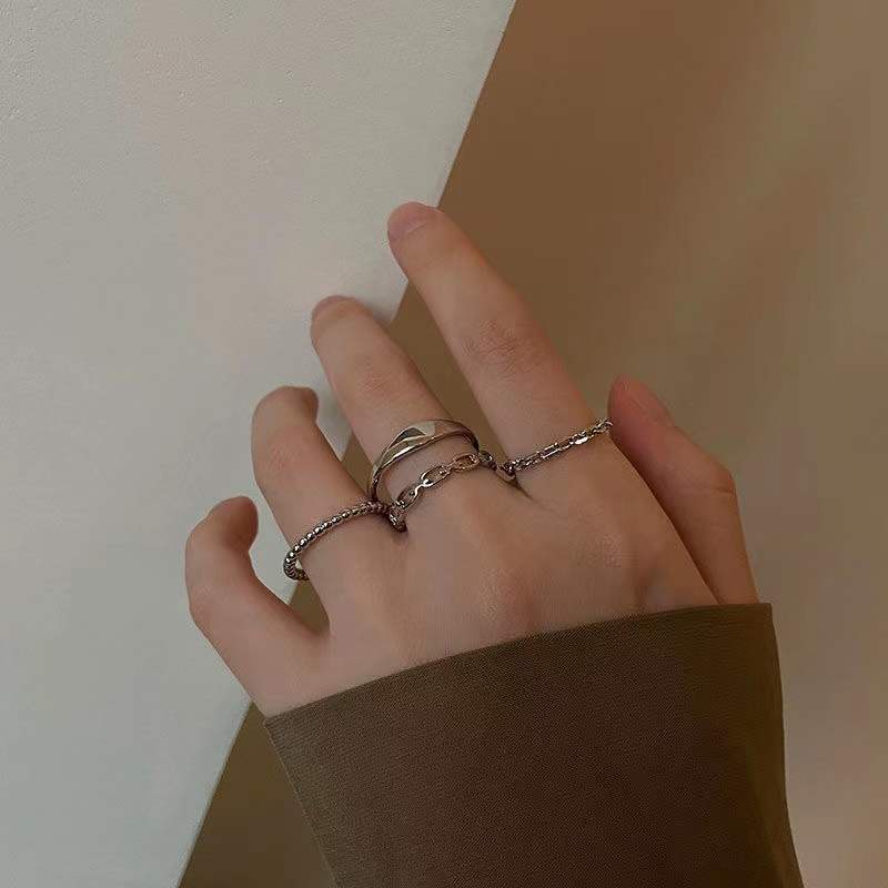 Cincin Jari Telunjuk Model Terbuka Gaya Korea Untuk Wanita