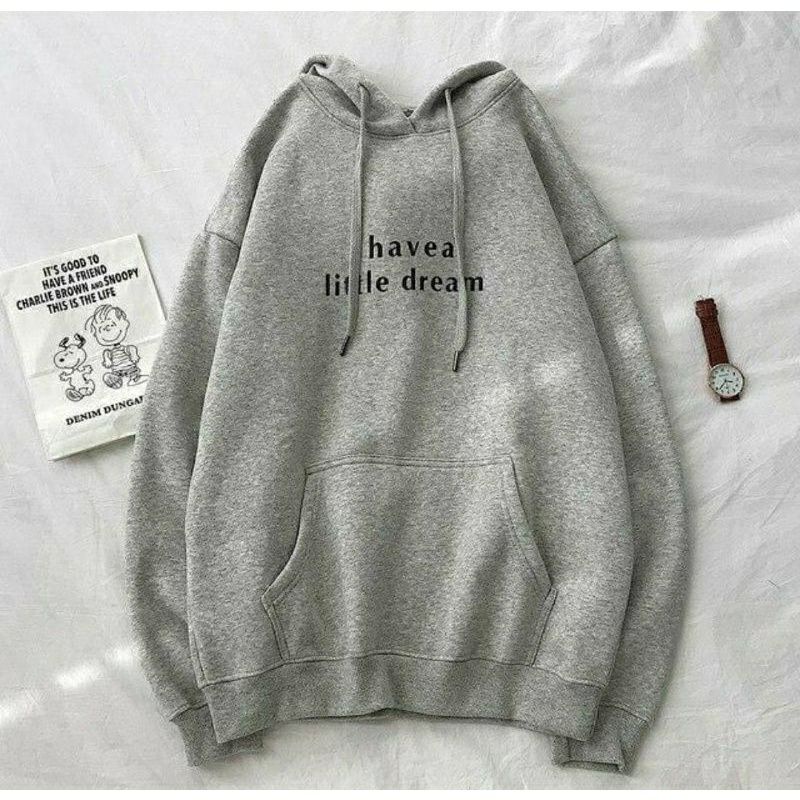 S - XXXXXL(6XL) Hoodie I HAVE A LITTLE DREAM BIGSIZE Pria Wanita Jaket Sweater Jumbo OVERSIZE 6XL 5XL 4XL 3XL 2XL XL M S Mint