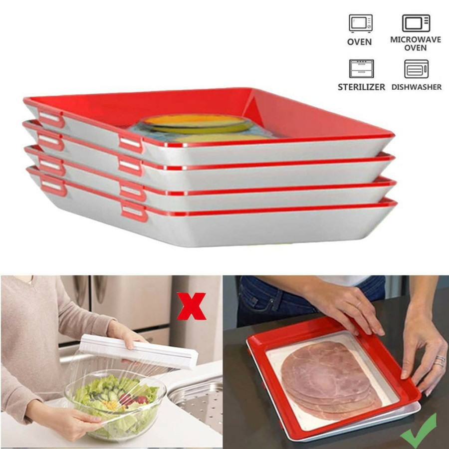 NAMPAN MAKANAN / PENUTUP MAKANAN SILICON TRAY VACUM/WADAH PENUTUP VACU