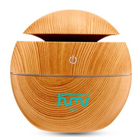 GS8pro Aromatherapy Air Humidifier Desain Bulat Kayu Polos Pelembab Udara essential Taffware hmw H41 Grab