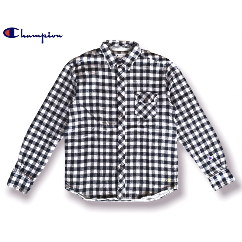 SECOND BRANDED ORIGINAL PRIA KEMEJA FLANEL CHAMPION SIZE L