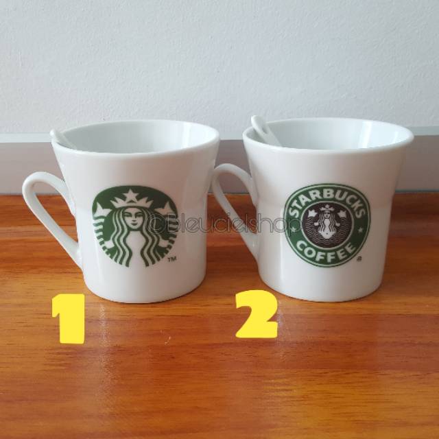 Starbucks Cup Mug Gelas Teh Kopi Minuman Sendok Pasangan