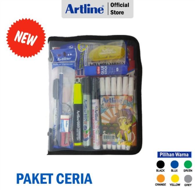 

(COD) PAKET ALAT TULIS ARTLINE PAKET CERIA SET TERPERCAYA Kode 814