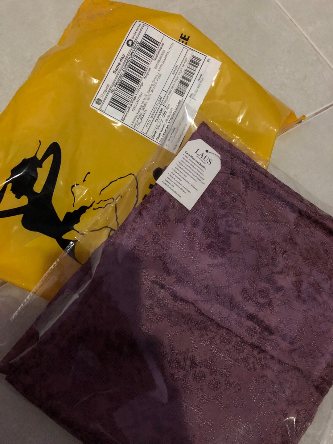 Tunik Aruna/tunik Batik Polos(hanya Atasan)