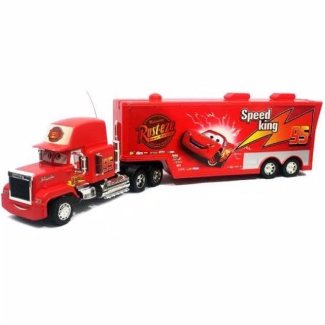 Mainan Mobil Remote Control Truk Kontainer Cars - RC Truck Container Cars Lightning Mcqueen
