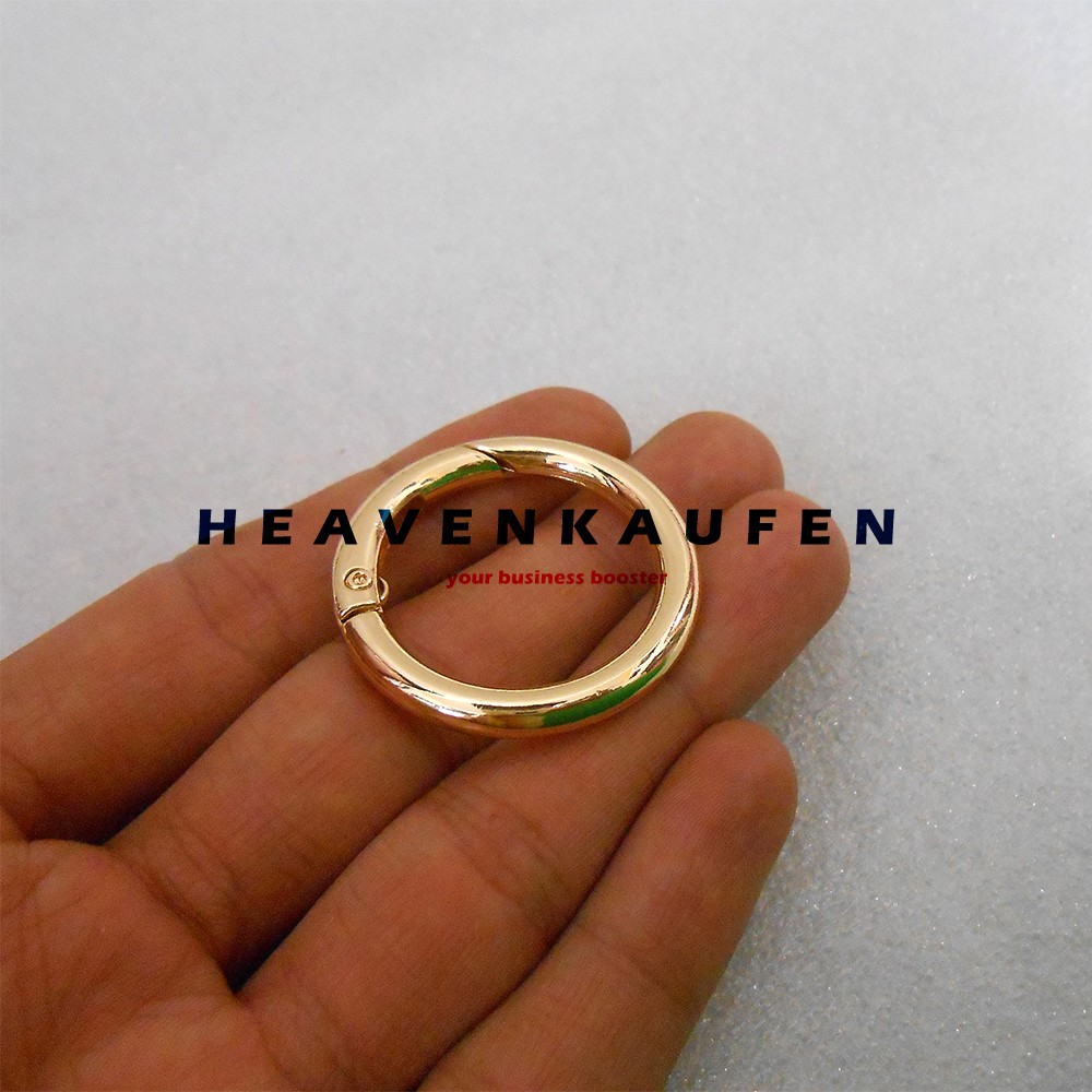 Ring Bulat Buka - Tutup Diameter Lubang 2,5 cm Gold Muda Tebal 4 mm