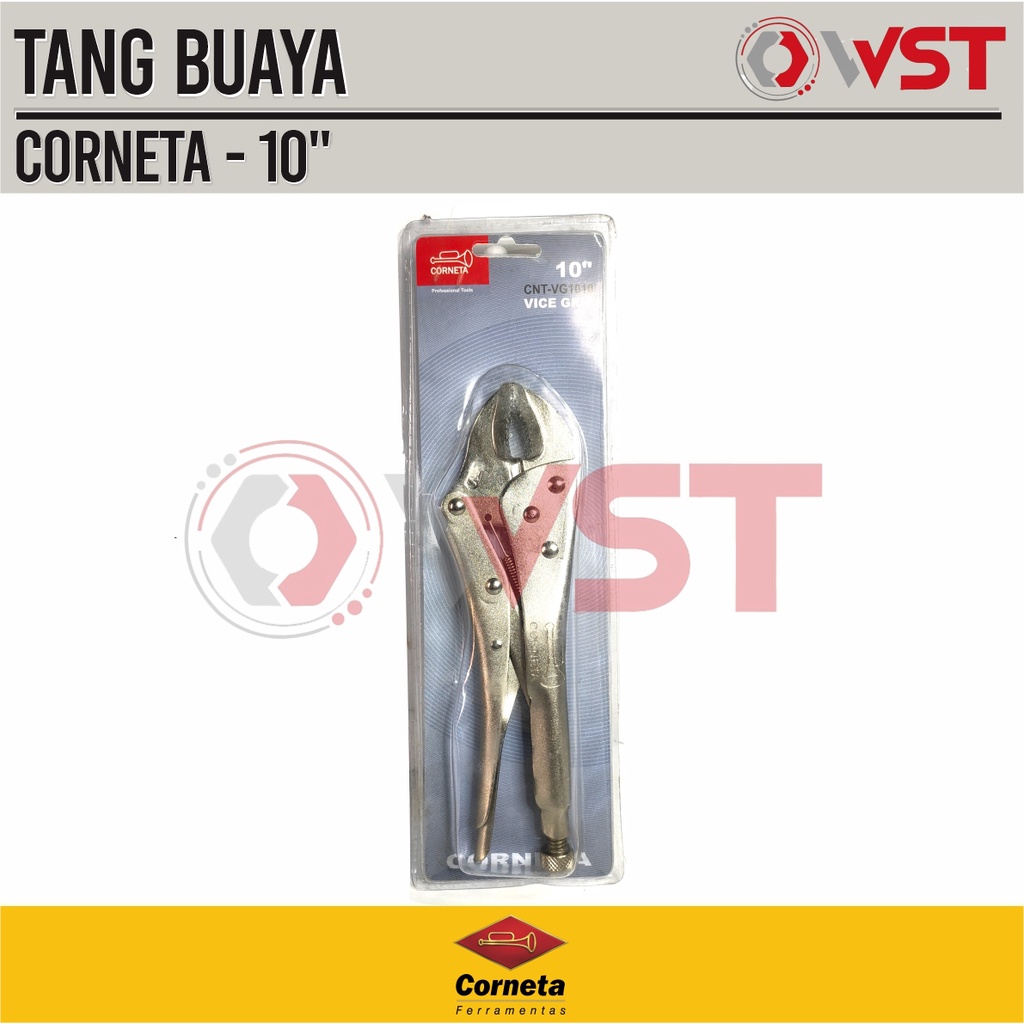 Corneta Tang Buaya Bengkok 10" / Tang Klem penjepit 10inch