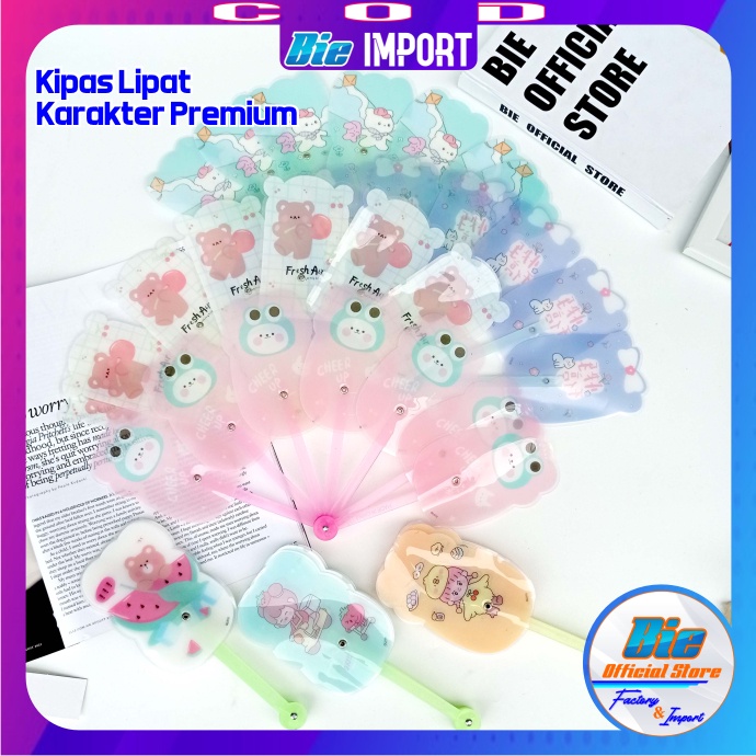 Kipas Lipat  Korea Karakter Impor Best Seller