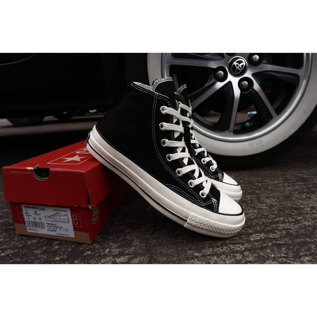 SEPATU CONVERSE CLASSIC ALLSTAR 70S HIGH BLACK WHITE SOL BENING