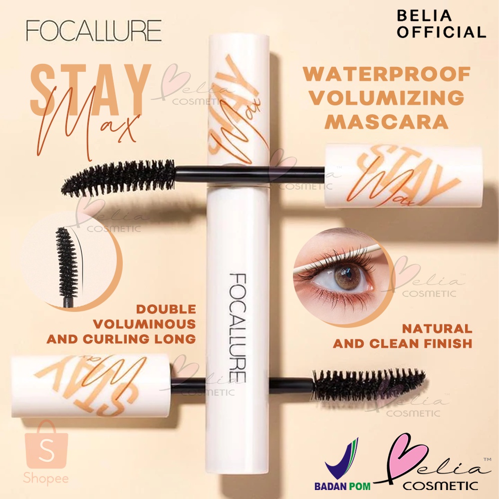 ❤ BELIA ❤ FOCALLURE Waterpoof Volumizing Mascara FA148 | Curling Thick Mascara Waterproof Black Lash Eyelash Extension Mascara | BPOM