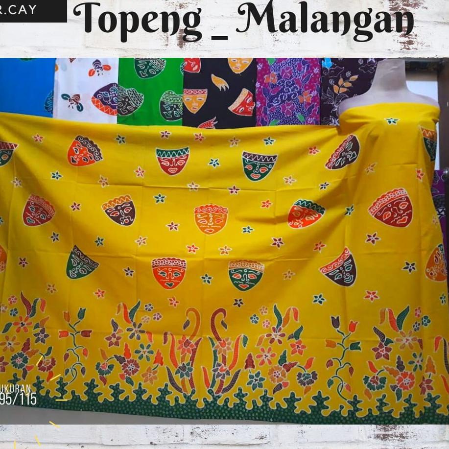 Jual Modern.. BATIK TULIS MALANGAN MOTIVE TOPENG UNTUK SERAGAM DAN OLEH ...