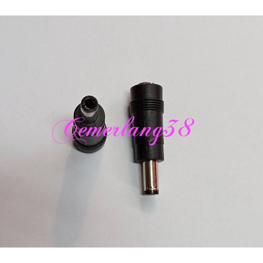 Sambungan Jack DC (K-B) 4.0 x 1.7 mm to 5.0 x 2.5 mm/Female to Male