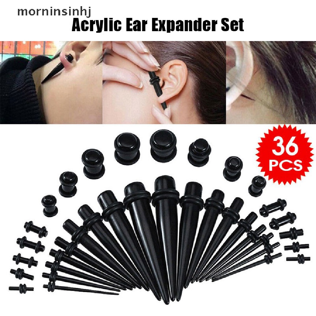 Mornin 36pcs Ear Taper Pembesar Lubang Tindik Telinga