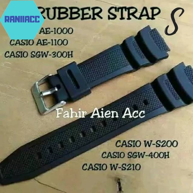 TALI JAM TANGAN CASIO SGW300 H SGW-300H RUBBER STRAP TALI JAM TANGAN CASIO SGW300H