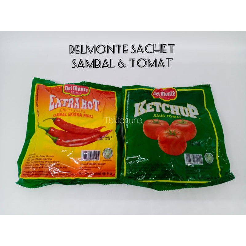 

Delmonte sachet saos sambal dan saos tomat