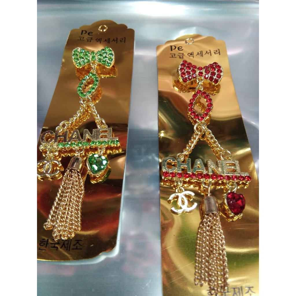 Aksesoris Bros Chanel panjang, aksesoris fashion