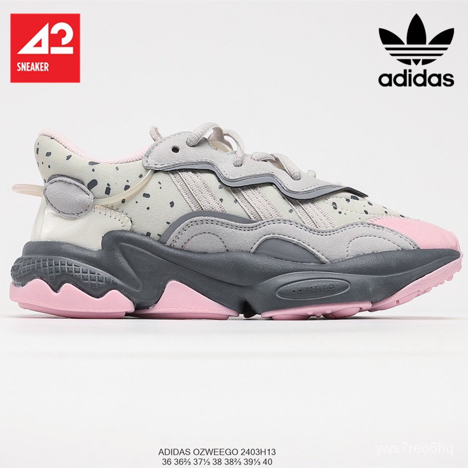 Ready to ship Adidas Originals Ozweego 3M mesh breathable fashion sports running shoes outdoor casua