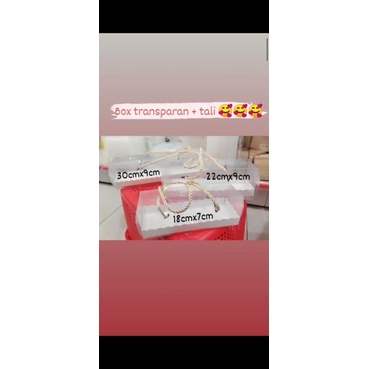 

box transparan tali