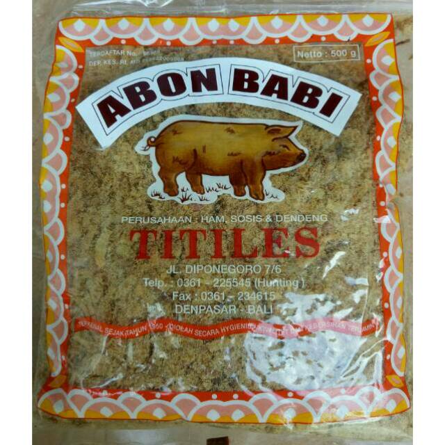 Abon Babi Titiles 500gram