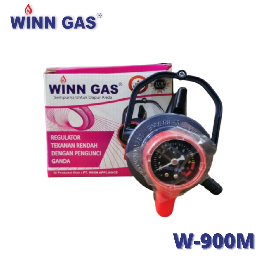 WINN GAS REGULATOR LPG DOUBLE LOCK TEKANAN RENDAH METER W900M