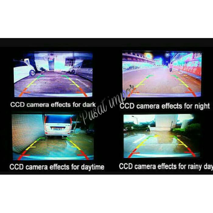 Kamera mundur parkir Mobil Camera ccd universal Led