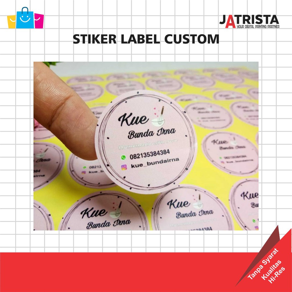 STIKER LABEL MAKANAN | STIKER LABEL BOX MAKANAN | STIKER LOGO MAKANAN | STIKER MAKANAN MURAH SIAP TE