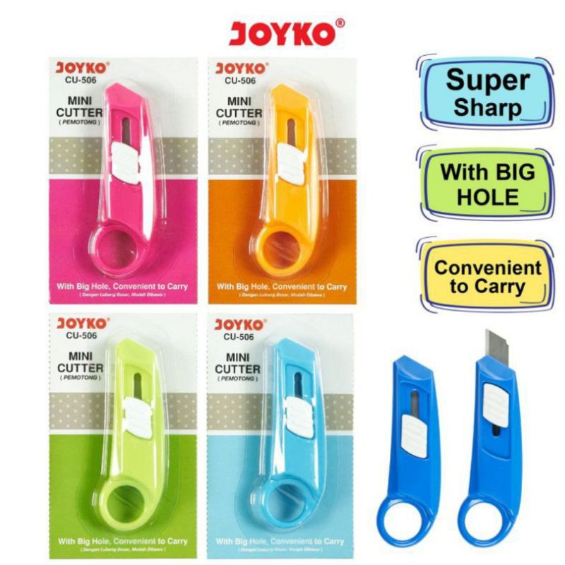 

Mini Cutter / Silet /Pemotong Kertas Joyko CU-506