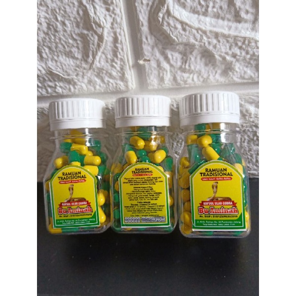 kapsul biawak asli ibu aminah isi 60 butir obat gatal gatal kulit kadas kurap exim panu bisul alergi