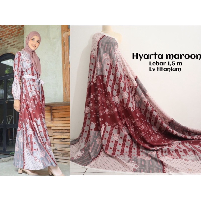 Hyarta series✨ kain silk per 0,5 meter