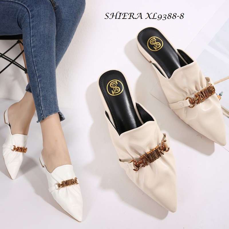 SHIERA MULES FLAT SHOES KULIT XL9388-8