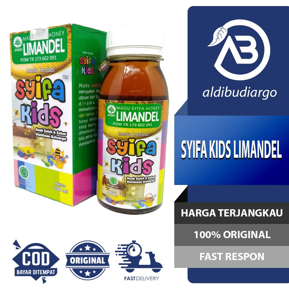 

SYIFA KIDS LIMANDEL MADU ANAK HERBAL AMANDEL MENURUNKAN PANAS 100 ML