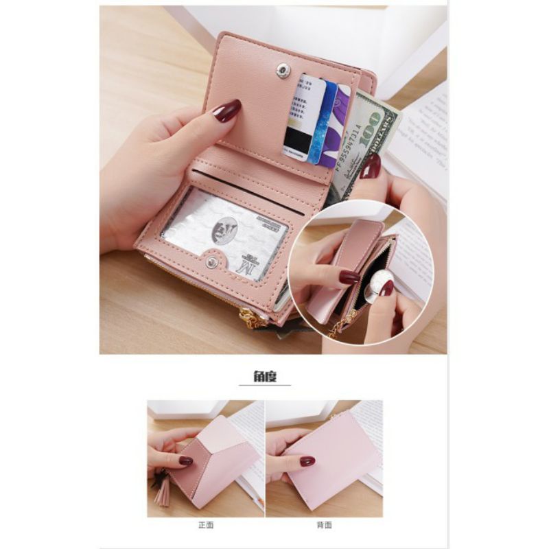 ~ PIYOSHI08 ~ Dompet Lipat Mini Lucu / Dompet Wanita ala Korea / Fashion Wallet AF149