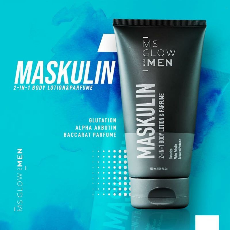 MSGLOW FOR MEN MASKULIN HAND BODY CARE LOTION PRIA WANGI BACCARAT