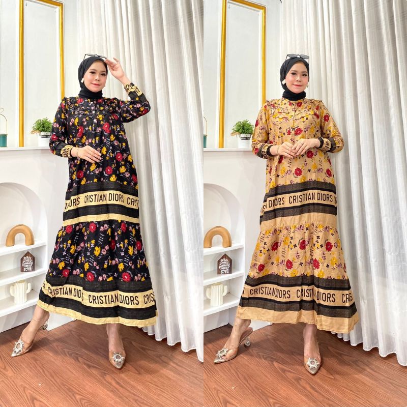 Gamis Branded Mini flowers Home Dress Busui