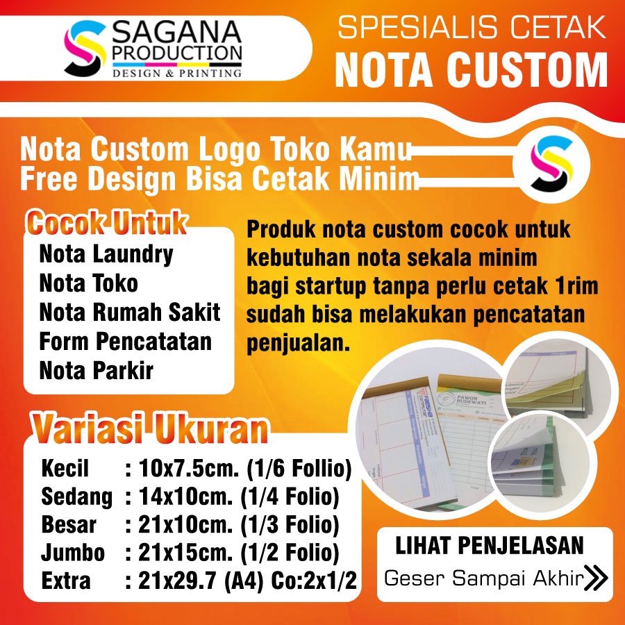 

NOTA CUSTOM FULL COLOR MURAH RANGKAP