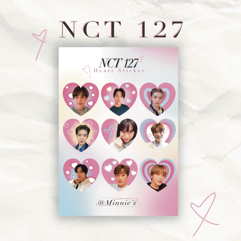 

NCT 127 HEART STICKER BY Minnie’s