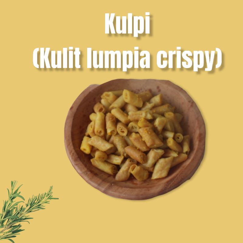 

PROMO HARGA TERMURAH CEMILAN KULPI KULIT LUMPIA CRISPY RASA JAGUNG MANIS KEMASAN POUCH 30gr