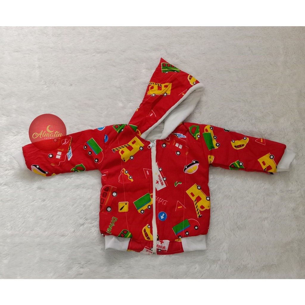 Sweater Bayi Hangat Karakter / Hoodie Fleece Anak