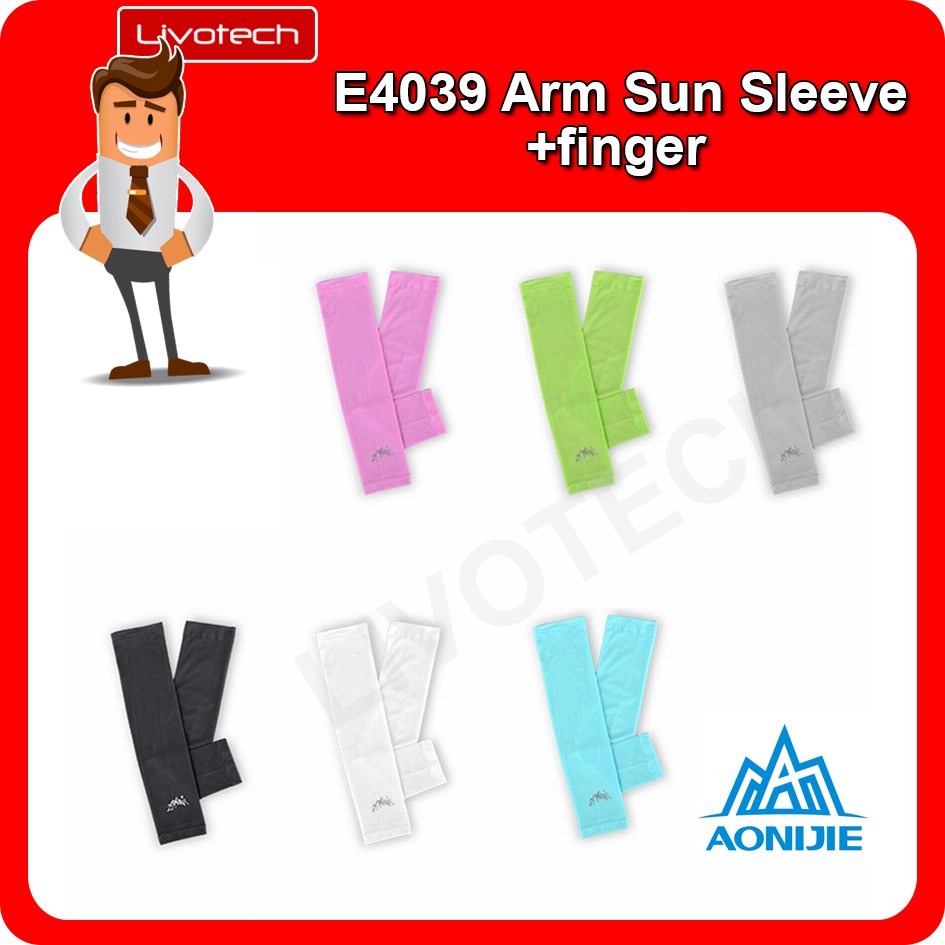 Aonijie 4039 Arm Sun Sleeve finger Manset jari  kaos  tangan  